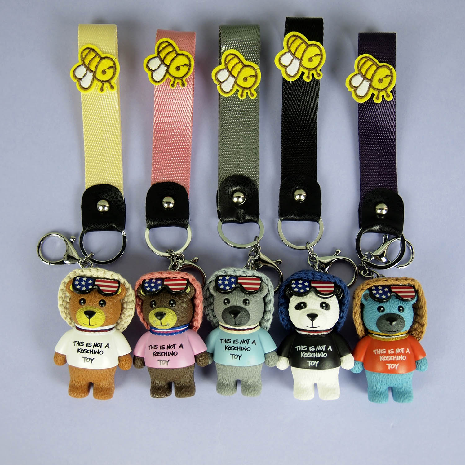 Magnificent Bear Bag Charm Group View