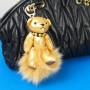 Golden Bear Fur Bag Charm | Lotusting