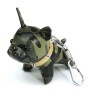 Bull Dog Bag Charms Green 迷彩綠法鬥吊飾 | LotusTing