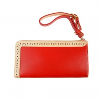 L Shape Zip Wallet Red | MIE