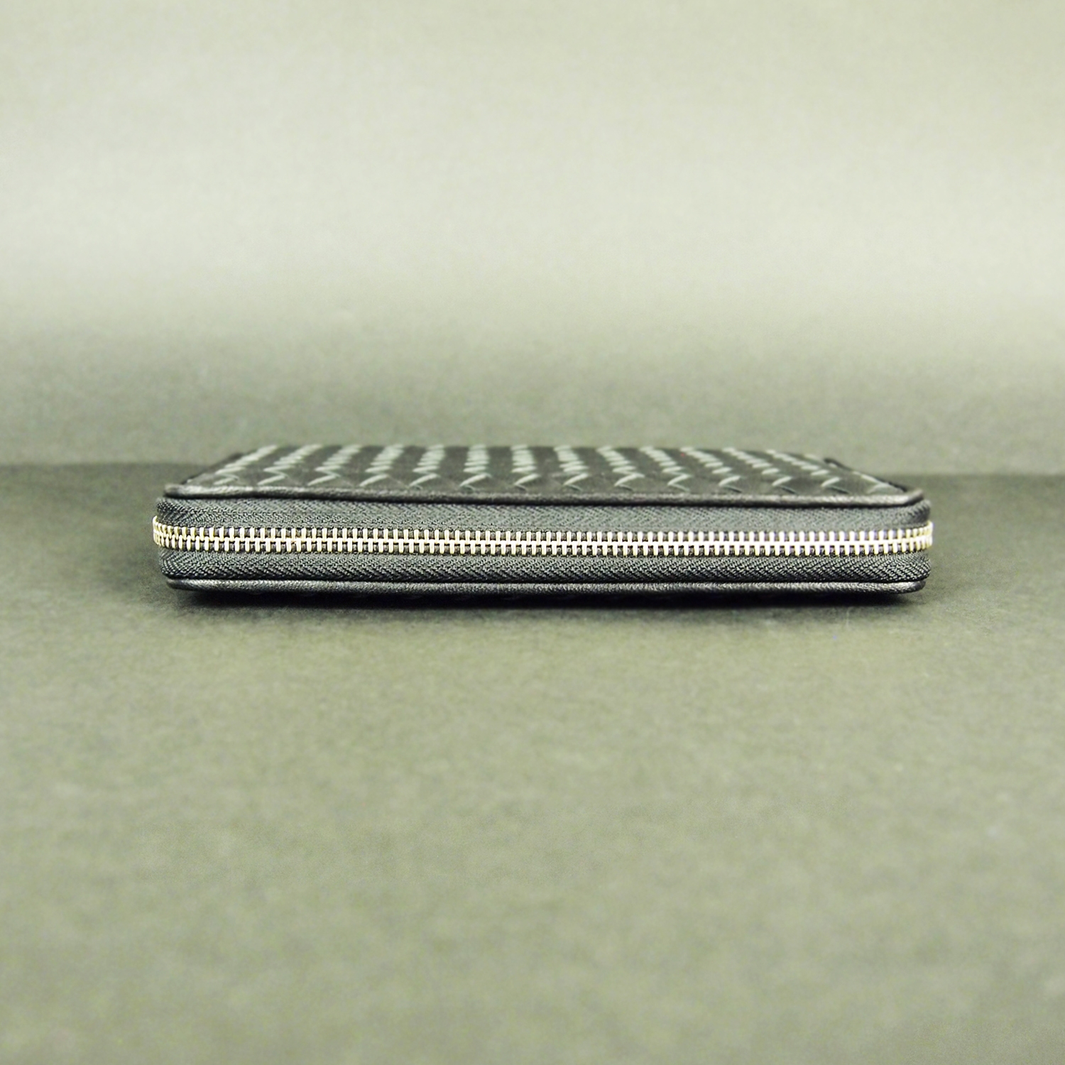 Modern Heritage Natty Woven Lamb Leather Wallet Side View