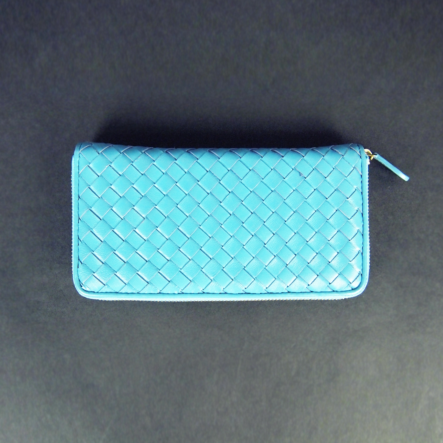 Modern Heritage Natty Woven Lamb Leather Wallet Front View