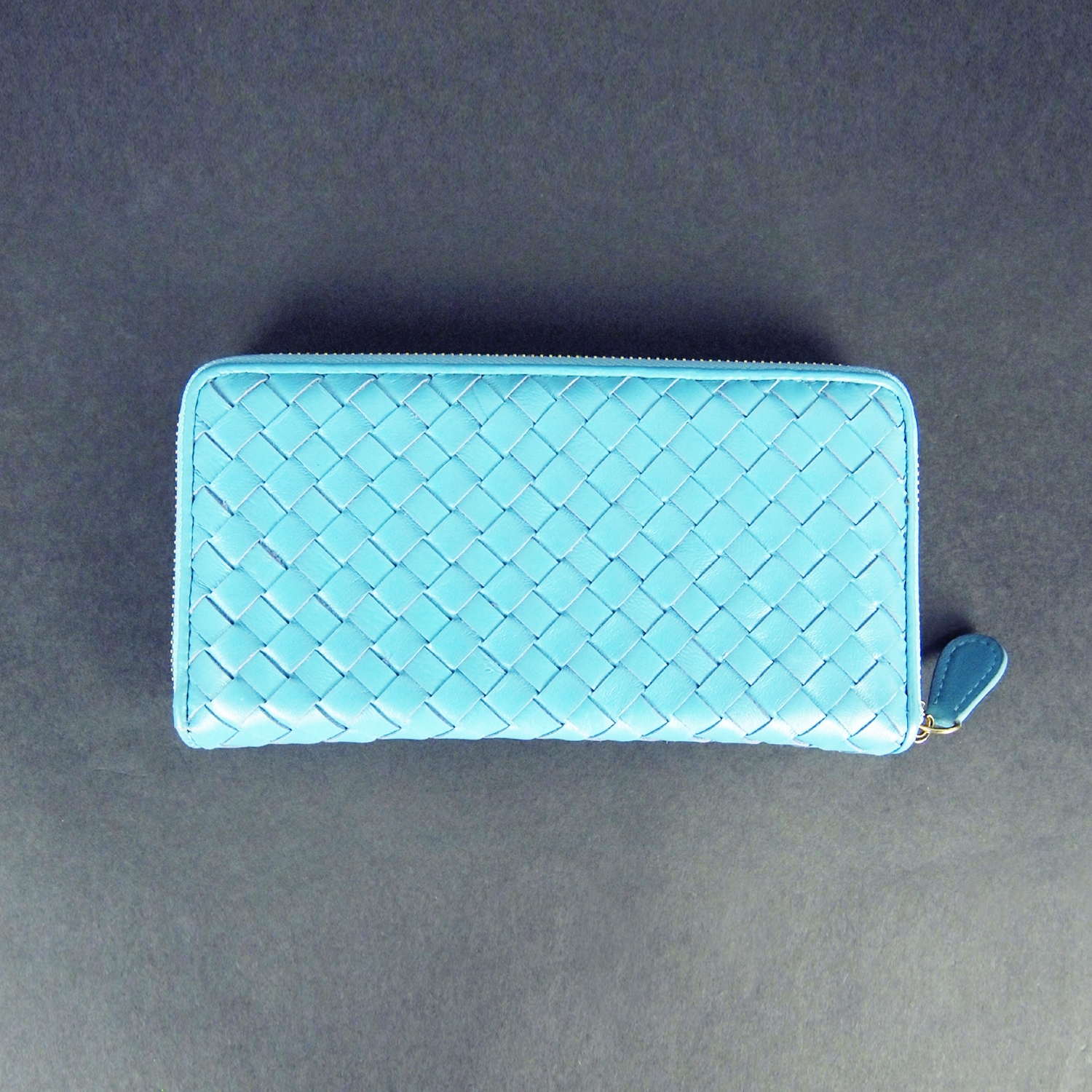 Modern Heritage Natty Woven Lamb Leather Wallet Rear View
