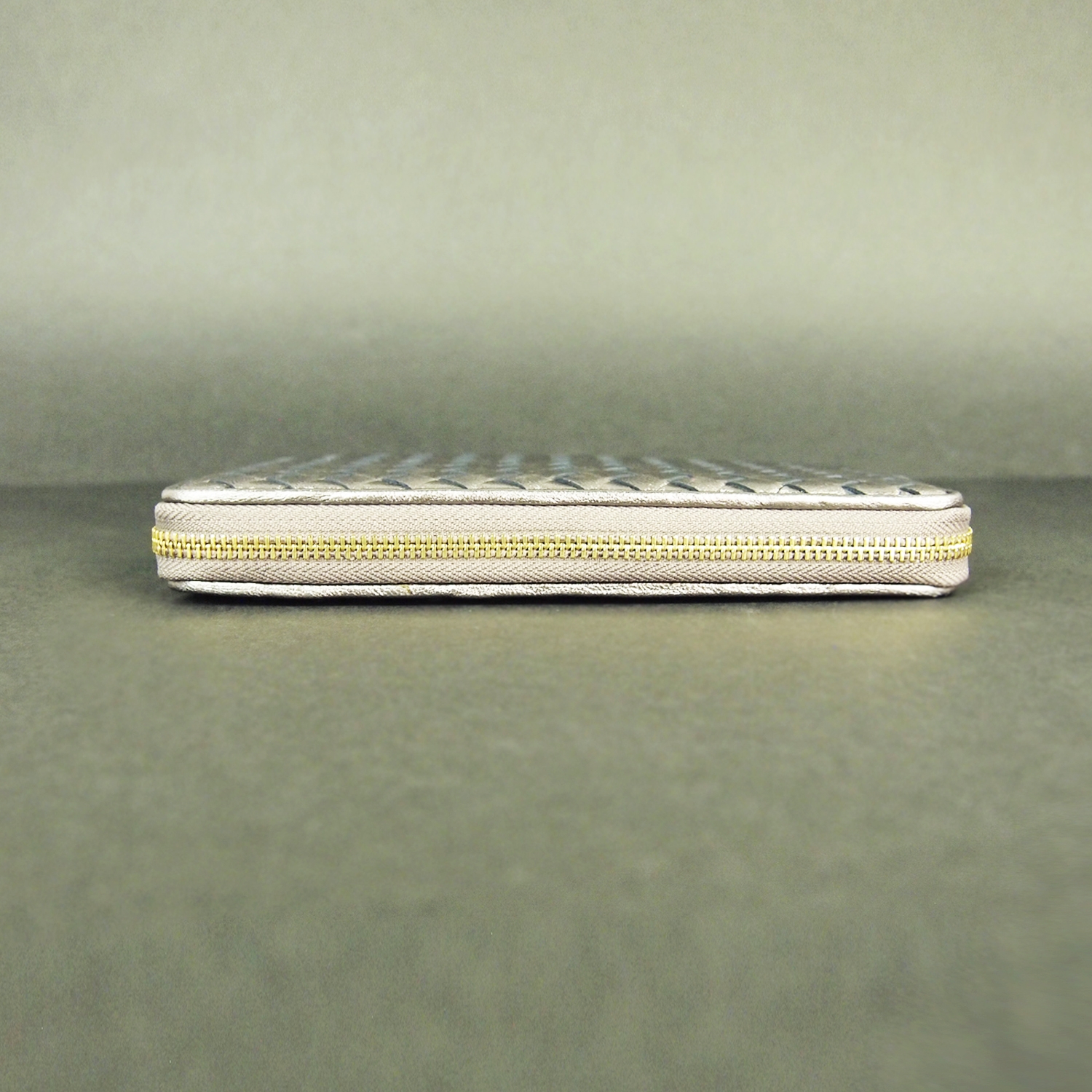 Modern Heritage Natty Woven Lamb Leather Wallet Side View